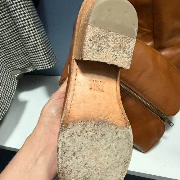 Frye Cognac Leather Over the Knee Boots - Picture 3 of 5